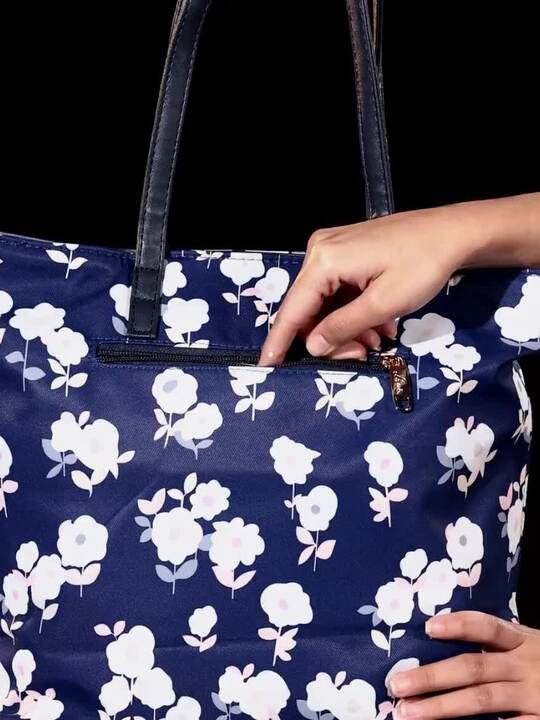 Floral Printed Tote Bag - Image 2