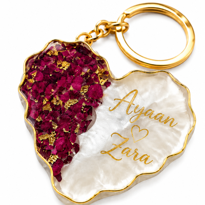 Personalized Resin Art Keychain
