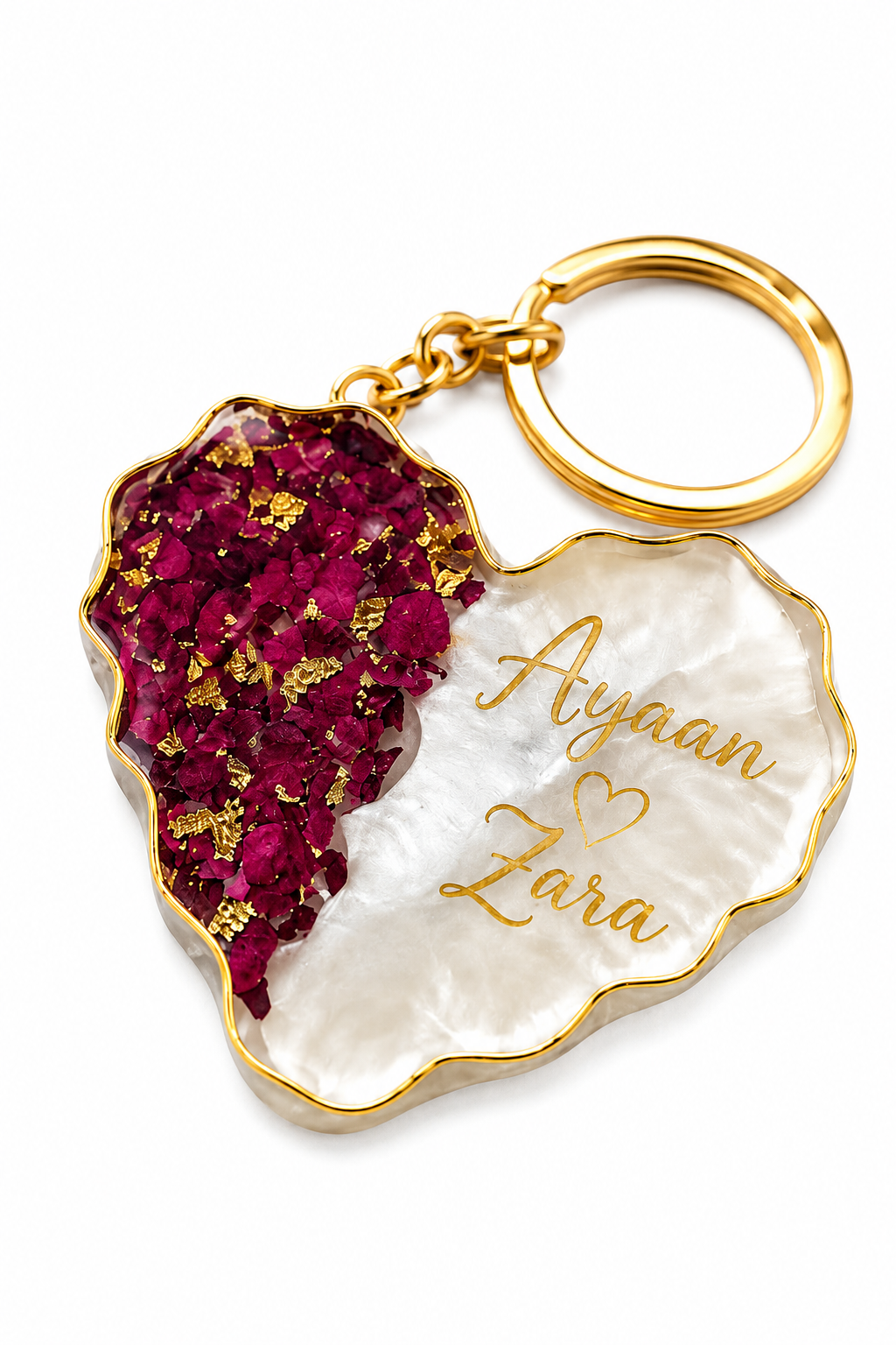 Personalized Resin Art Keychain