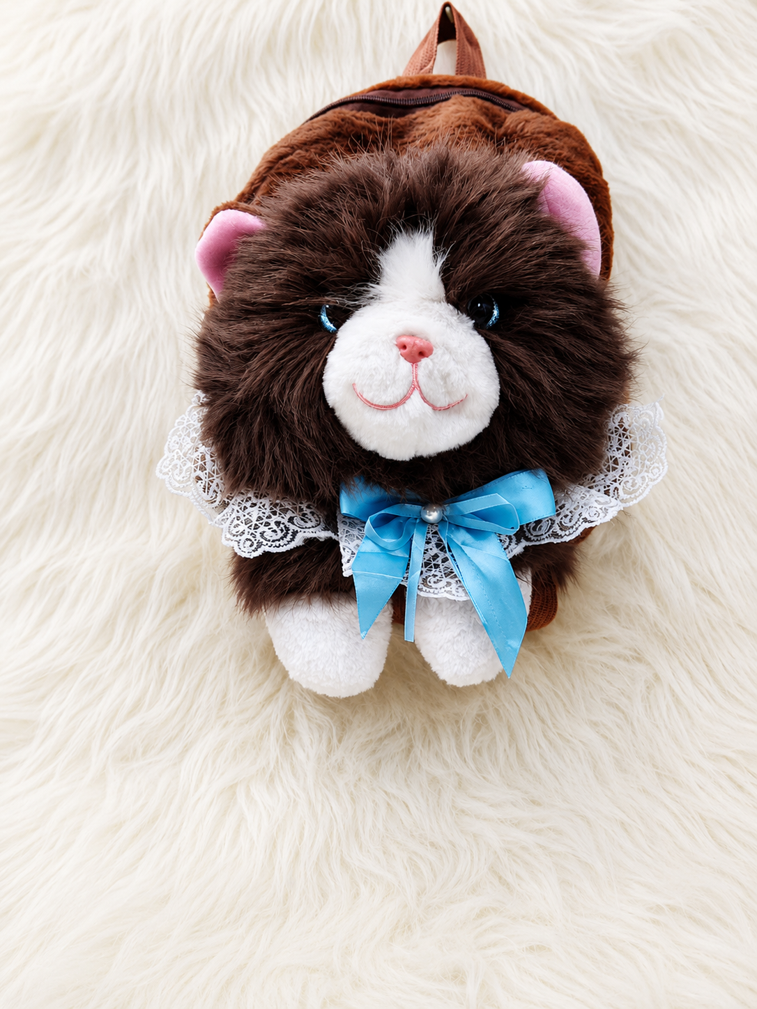 Cute Plush Cat Backpack - Image 3