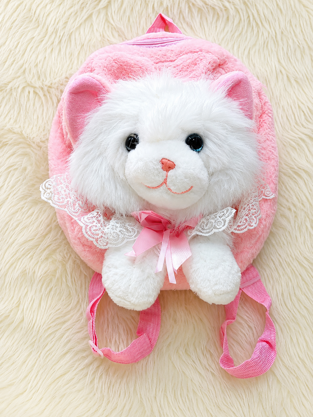 Cute Plush Cat Backpack