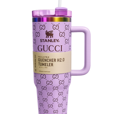 Premium Insulated Tumbler with Handle & Straw