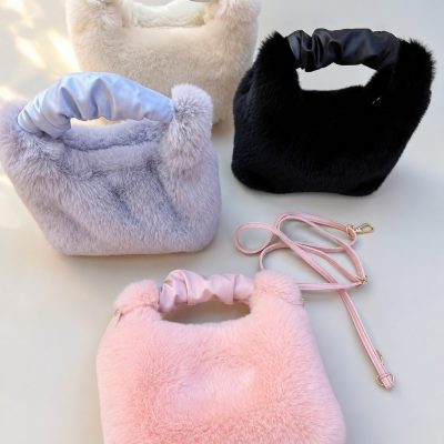 Luxury Faux Fur Handbag