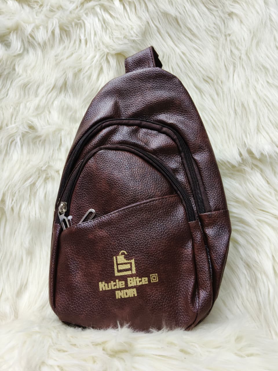 Leather Sling Chest Bag for Men