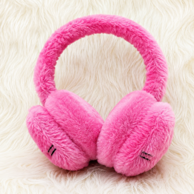 Pastel Rainbow Fluffy Earmuffs