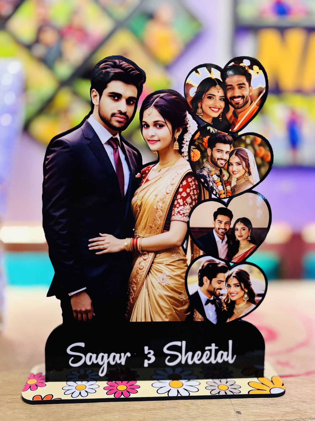 Personalized MDF Cutout Photo Frame - Image 2