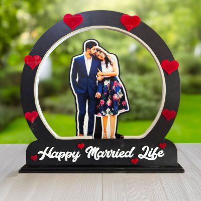 Personalized MDF Cutout Photo Frame
