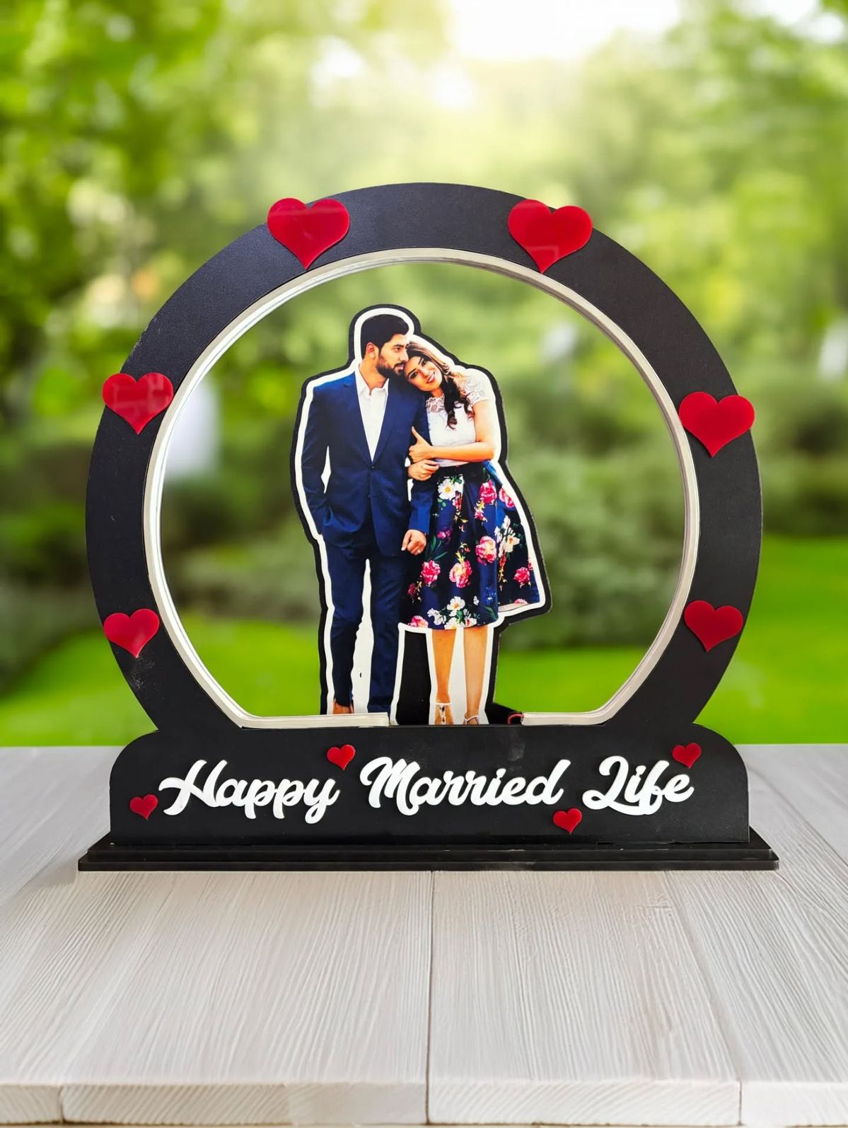 Personalized MDF Cutout Photo Frame