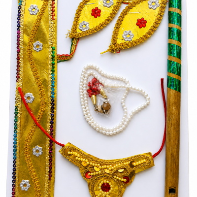 Krishna Costume & Ornament Set