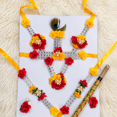 Radha Costume Flower Jewellery Set