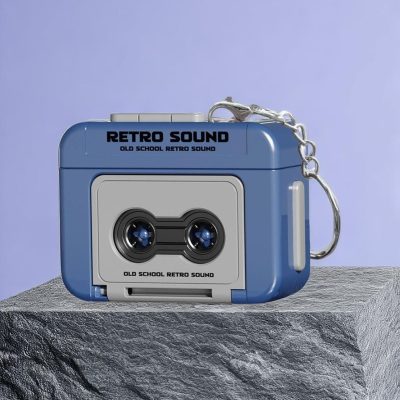 Mini Cassette Tape Recorder Keychain