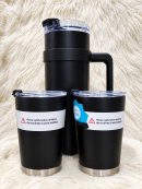 Premium 3-Piece Stainless Steel Travel Mug & Tumbler Set
