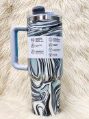 Insulated Tumbler with Handle & Straw