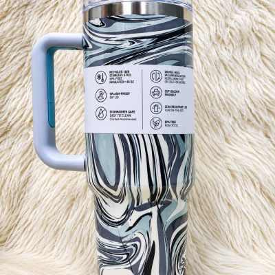 Insulated Tumbler with Handle & Straw