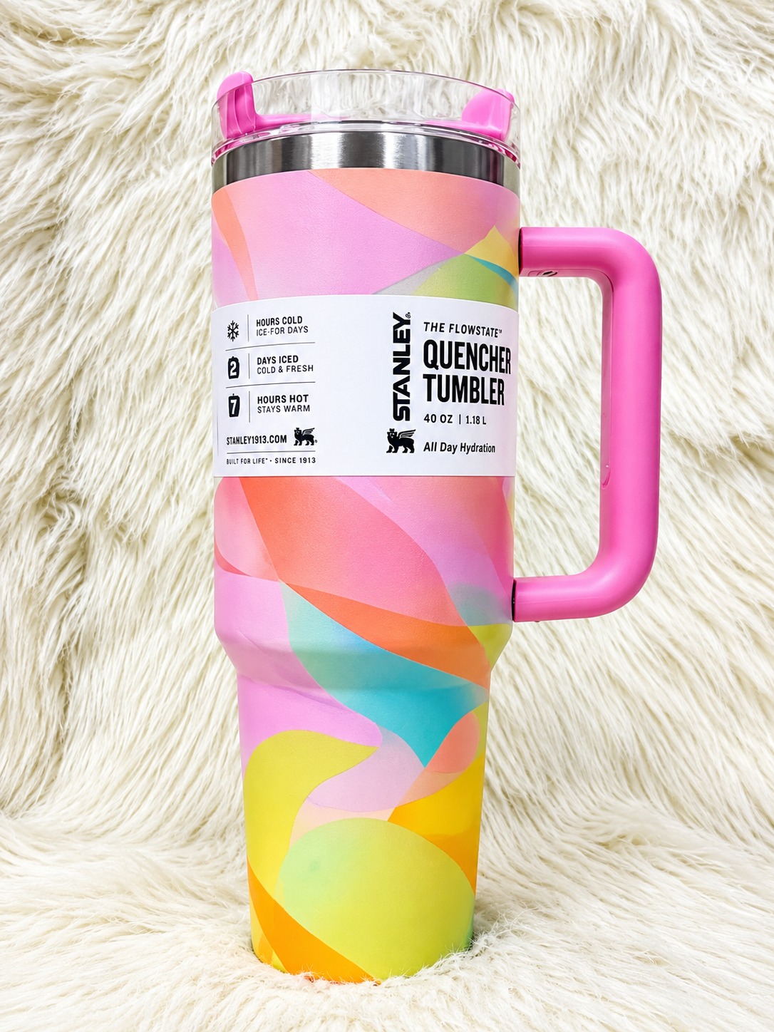 Insulated Tumbler with Handle & Straw - Image 2