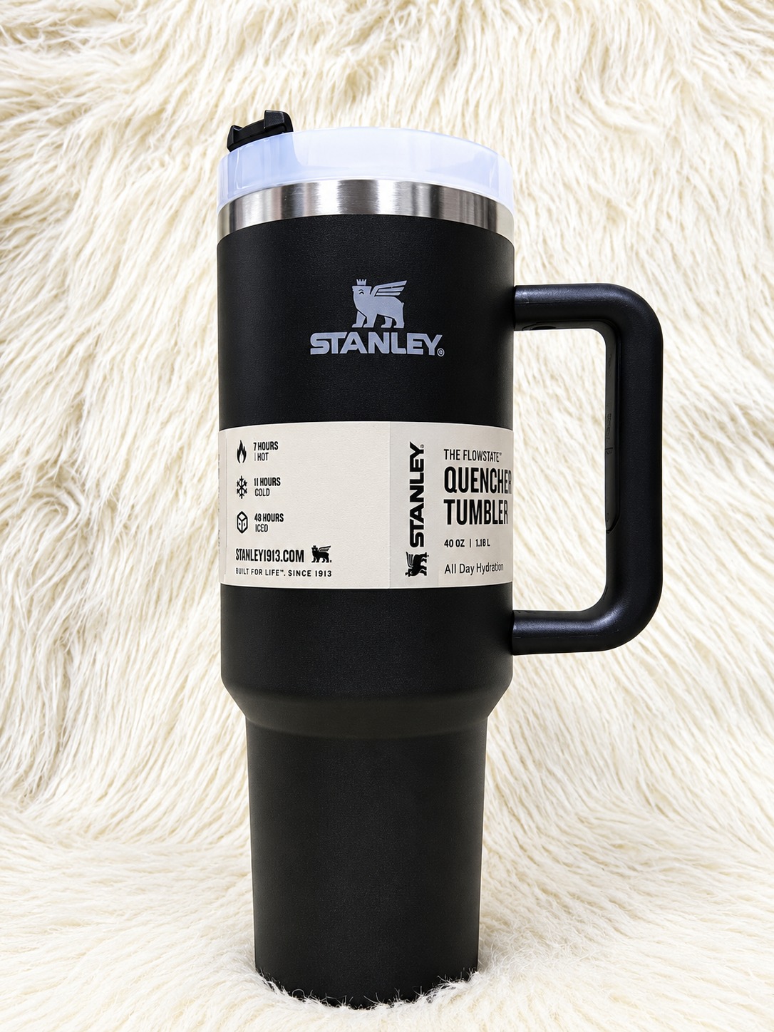 Insulated Tumbler with Handle & Straw - Image 2